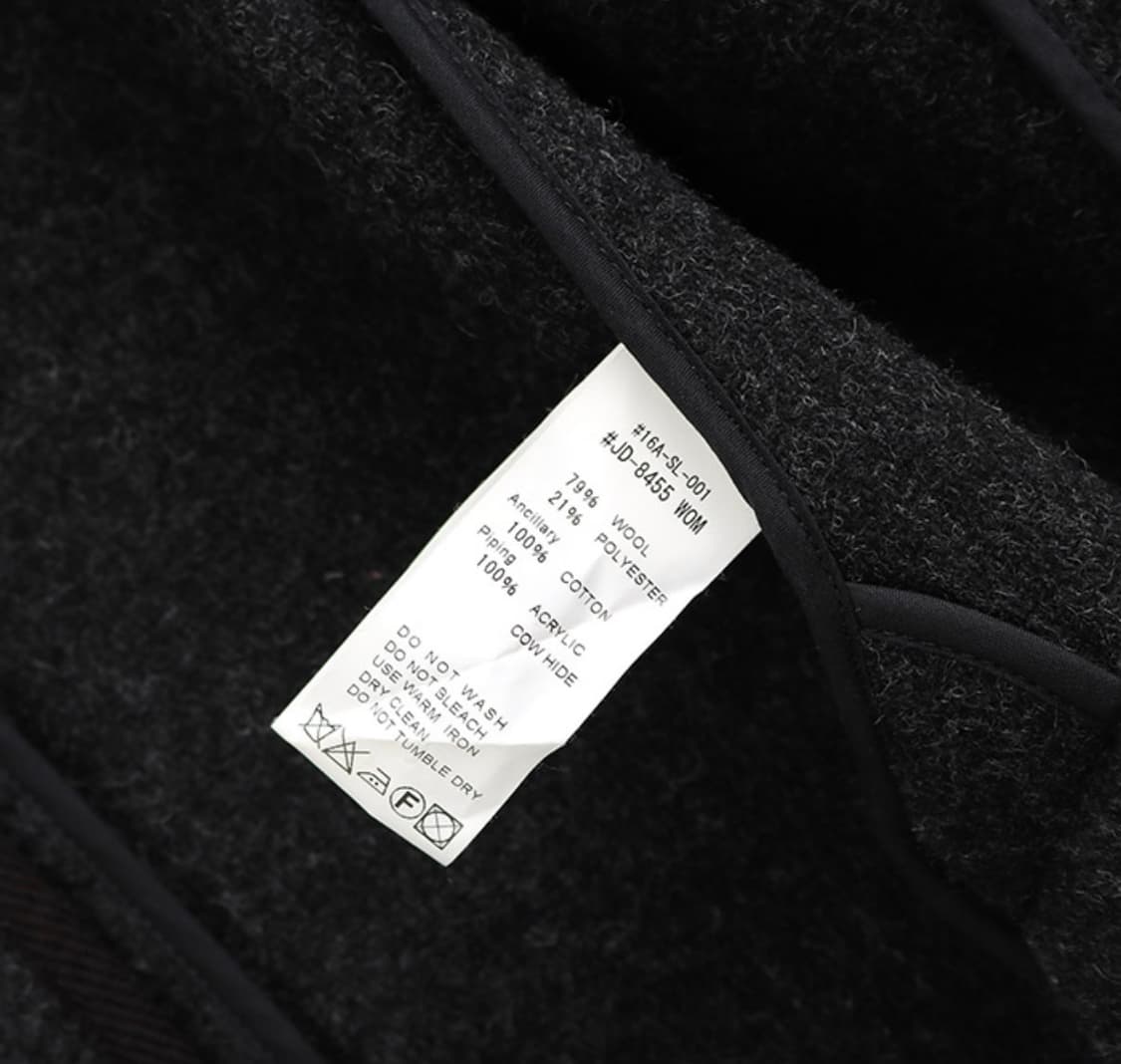 DANTON의 후드 울코트 (차콜) 상품이미지3