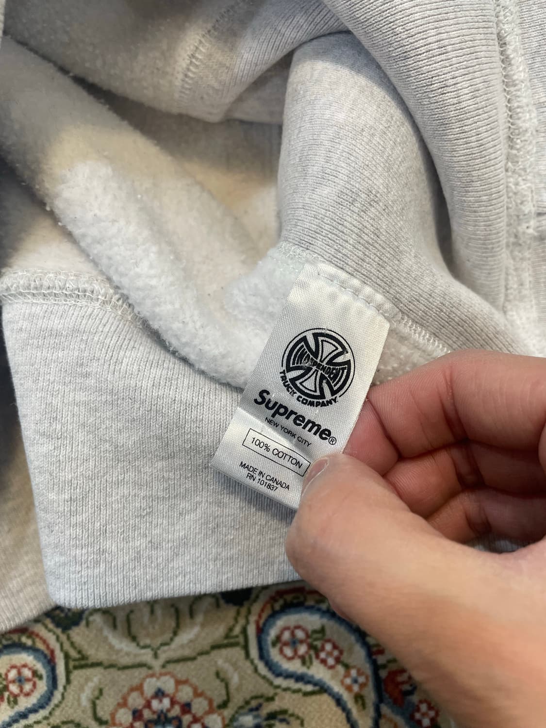 슈프림 인디펜던트 풀오버 후드티  상품이미지6