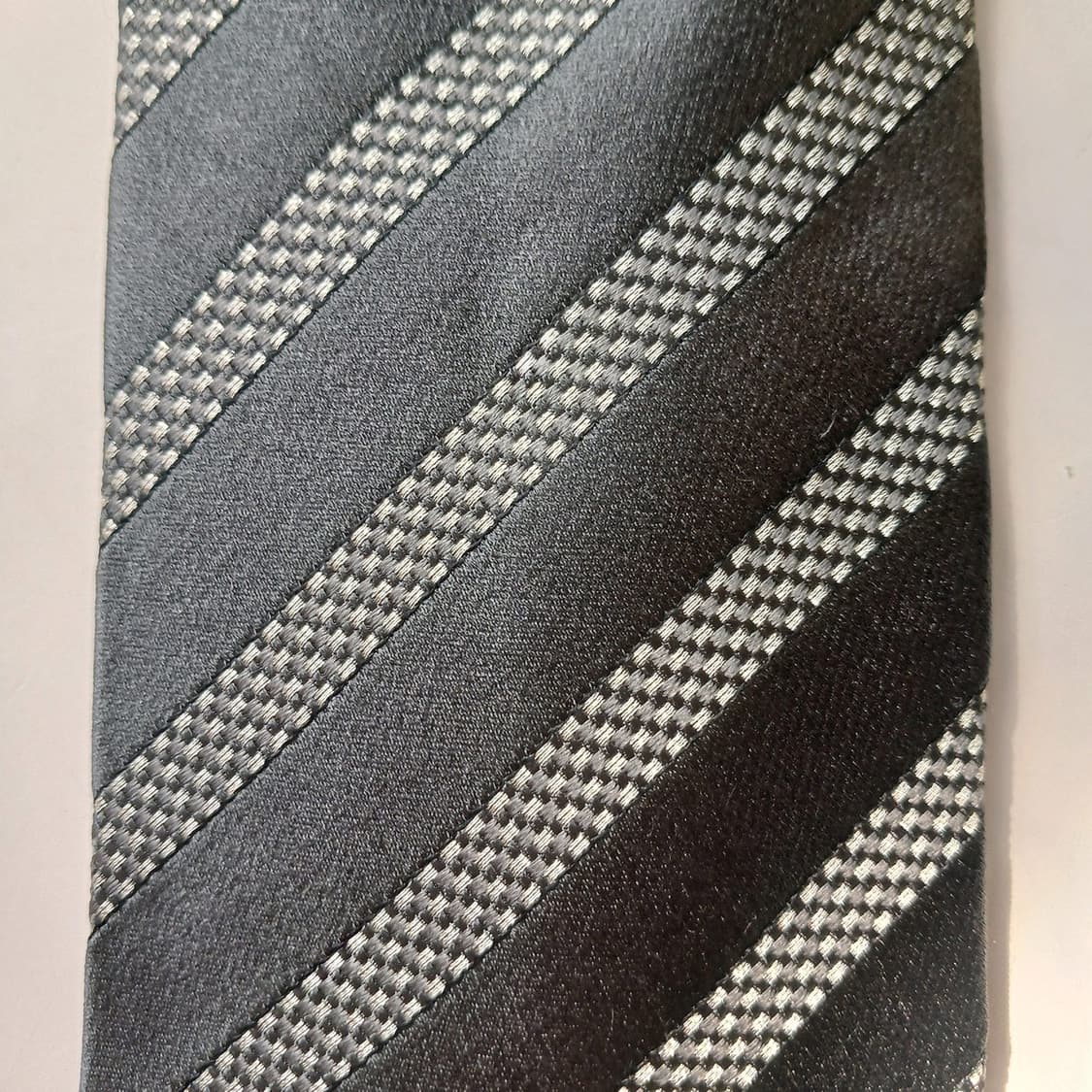 에르메네질도 제냐 스트라이프 넥타이 9.3cm A~A+등급 E775 상품이미지5