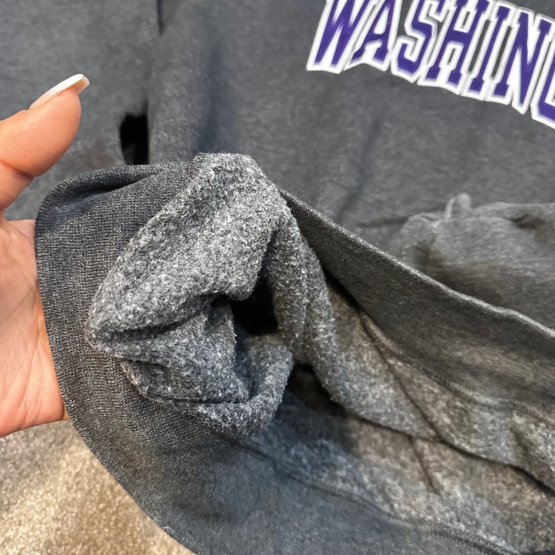 챔피온 다크그레이 워싱턴 컬리지 스웻M 상품이미지5