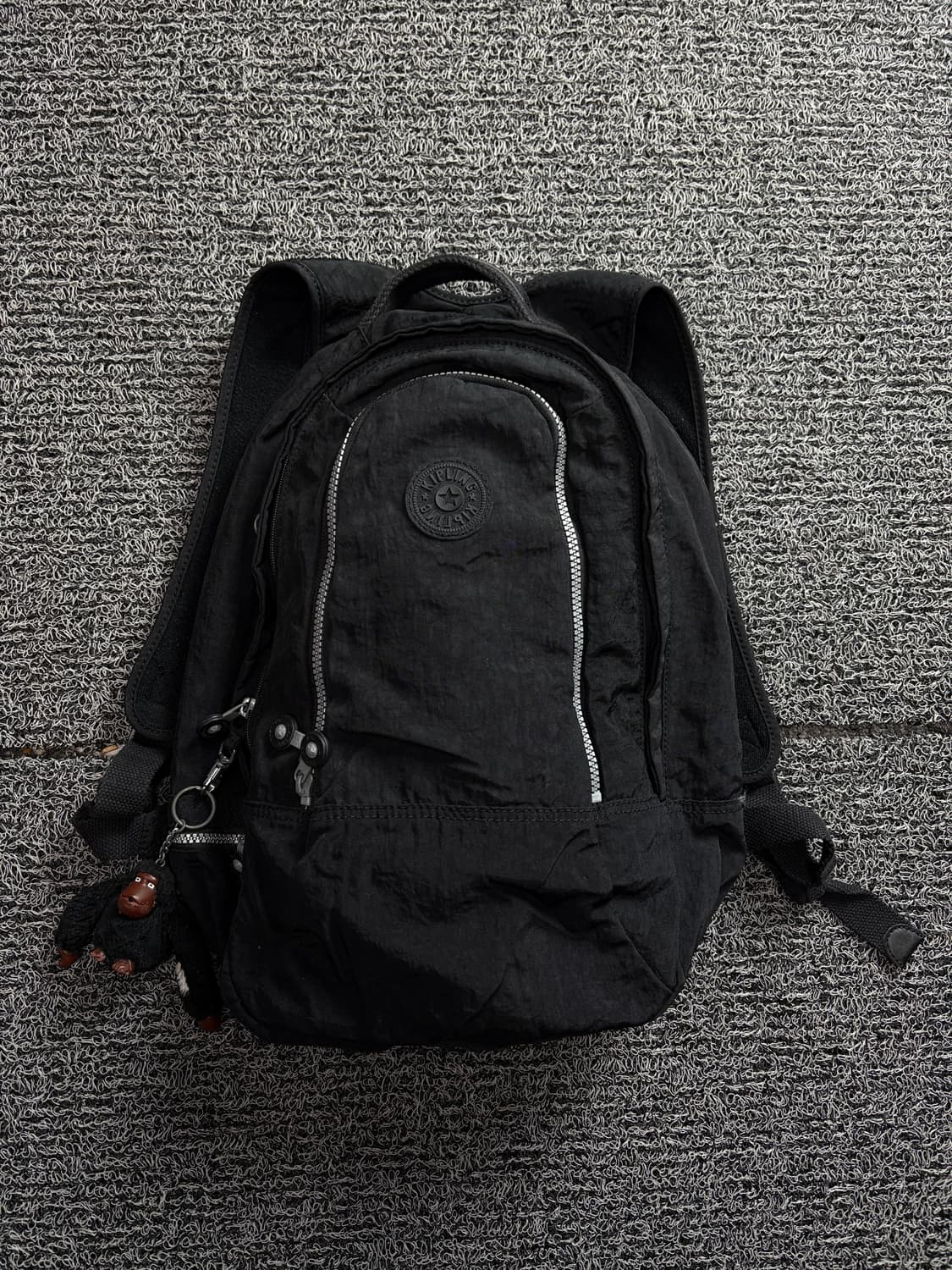 키플링 y2k 올드스쿨 고릴라 키링 백팩 블랙 1593 상품이미지2