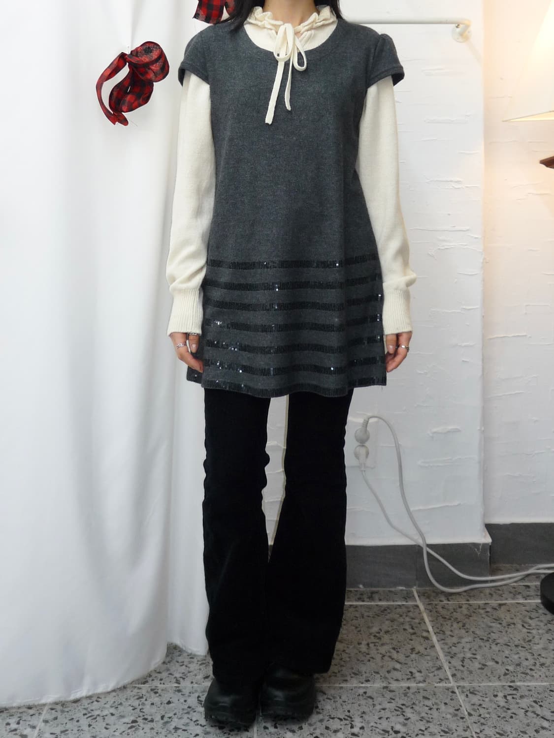 sparkle lined mini dress 상품이미지4