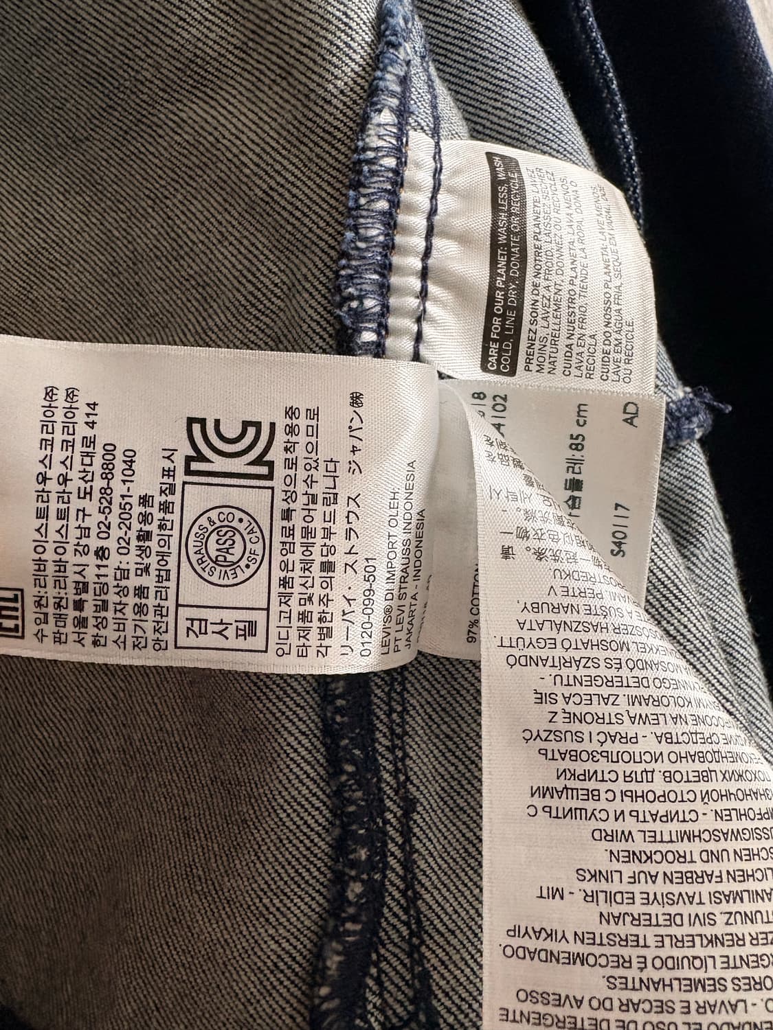 [LEVIS] LEJ Cropped denim trucker 상품이미지5