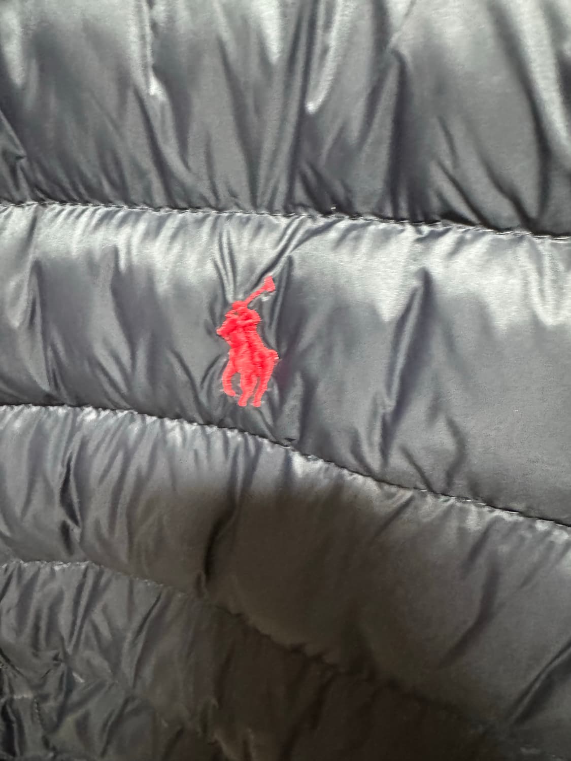 폴로 패딩조끼 블랙 L 상품이미지3