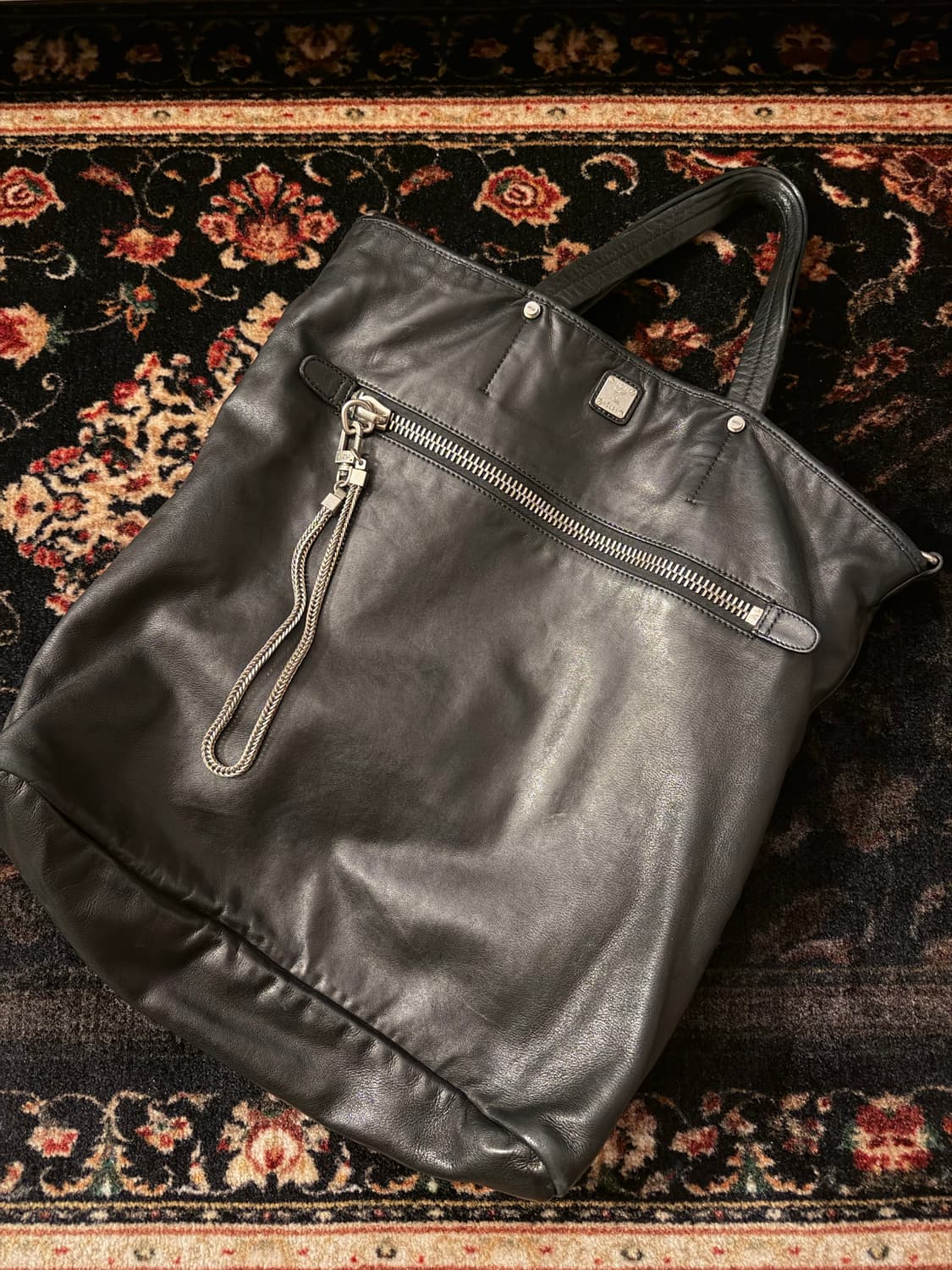 정품 mcm 양가죽 토트백  상품이미지1