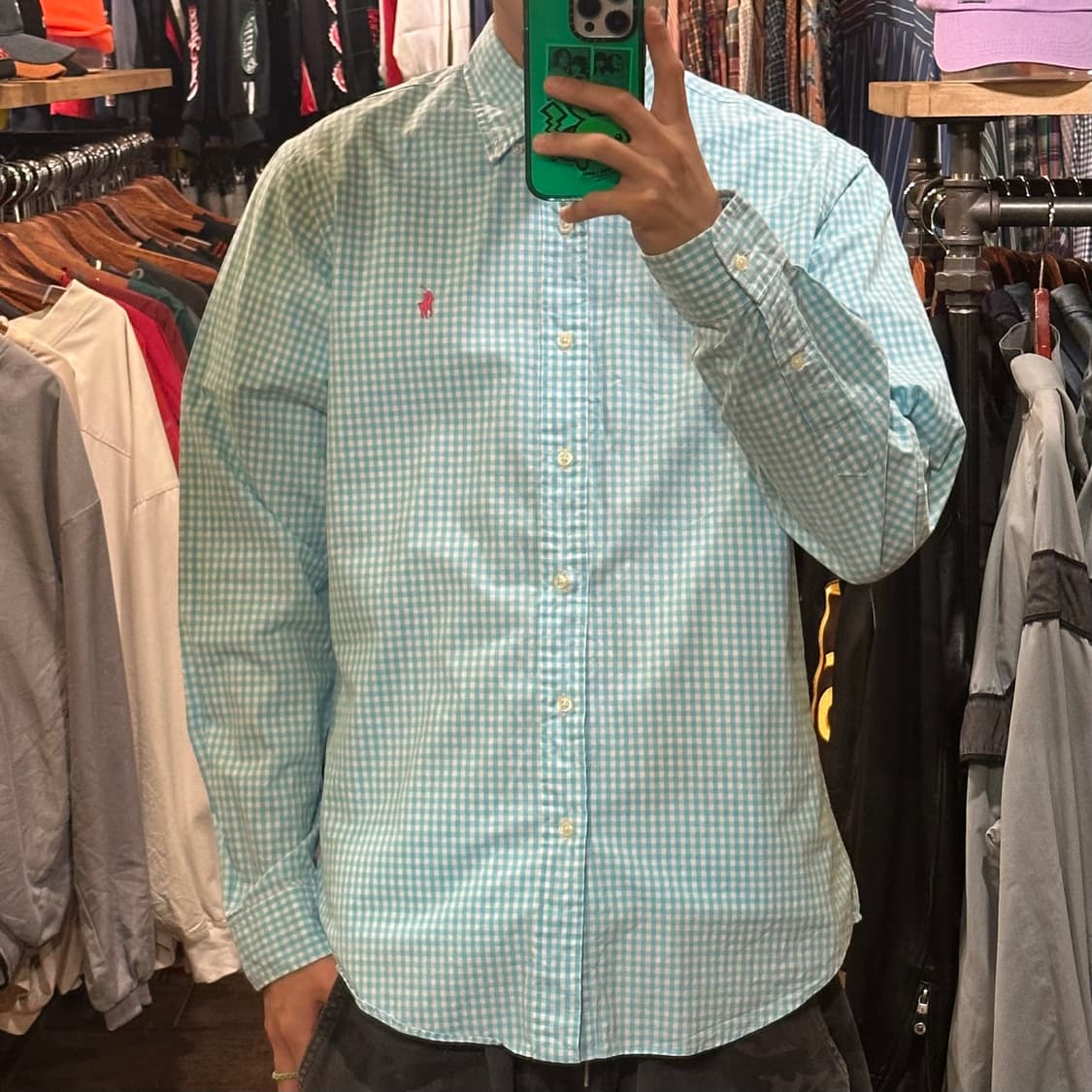 [HI] 폴로 랄프로렌 클래식셔츠 블루 상품이미지1