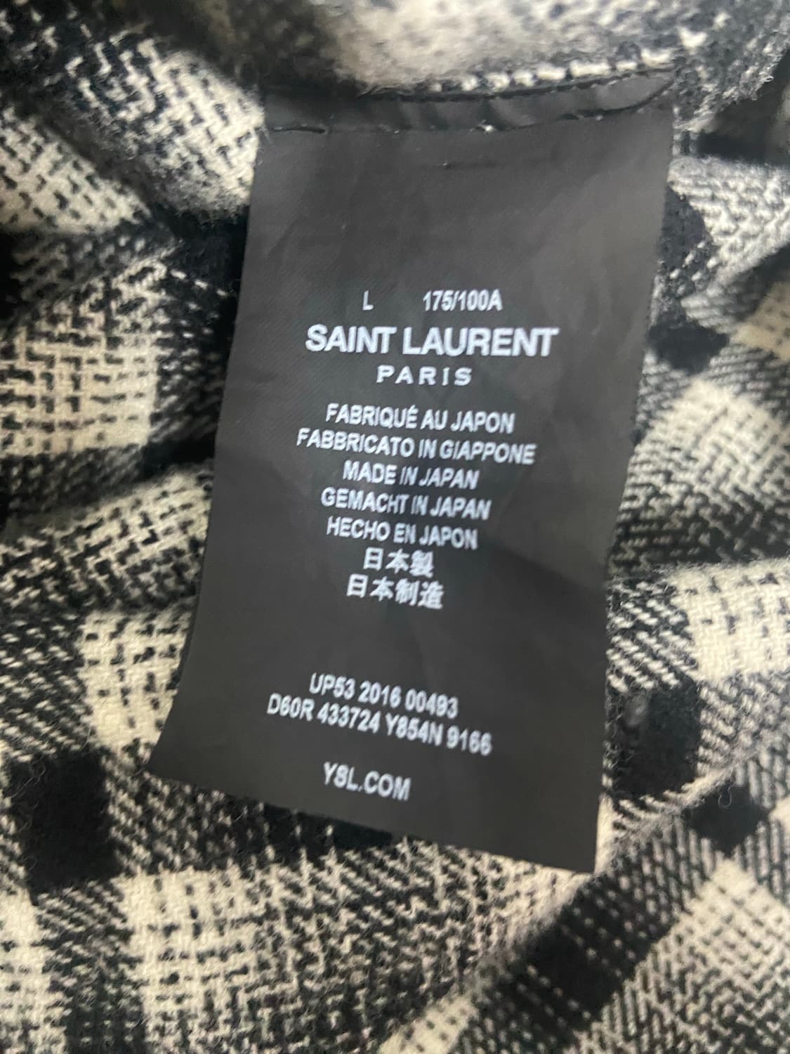 생로랑 에디시즌 블랙 울셔츠 L 상품이미지4