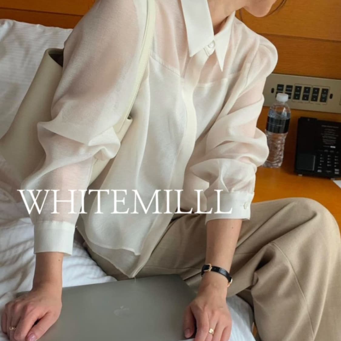 런던레이스(LONDON RACE) 시스루 블라우스 55-66 새상품 상품이미지6