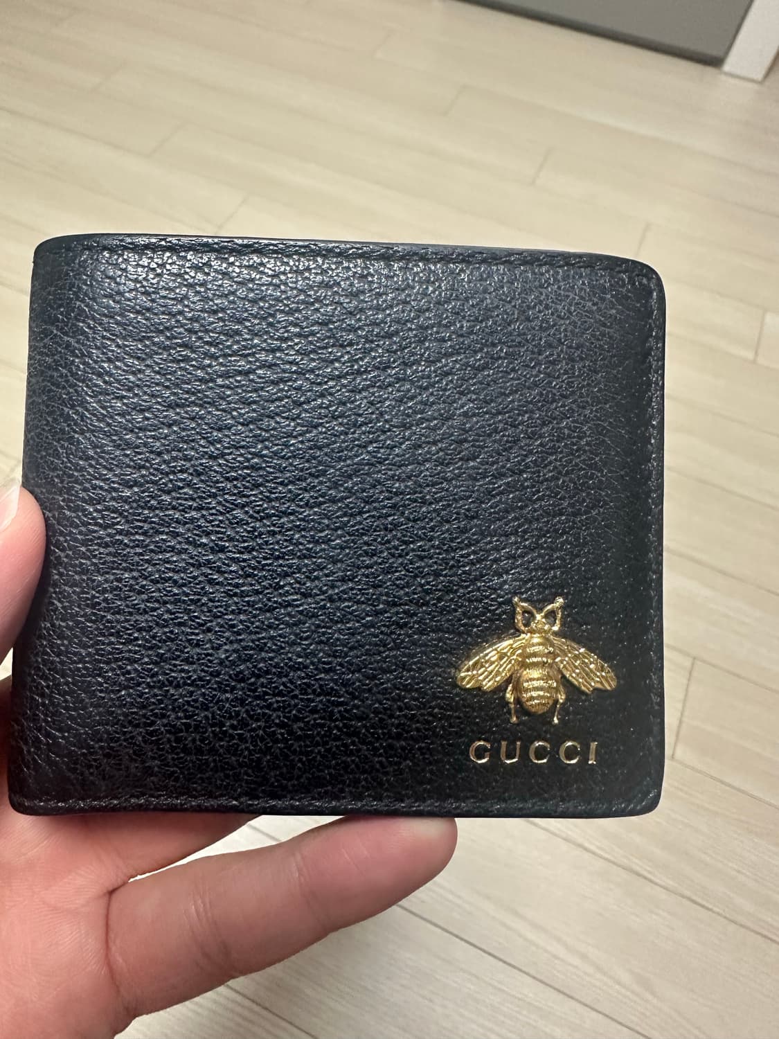 구찌 에니멀리에 꿀벌 반지갑 블랙 상품이미지1