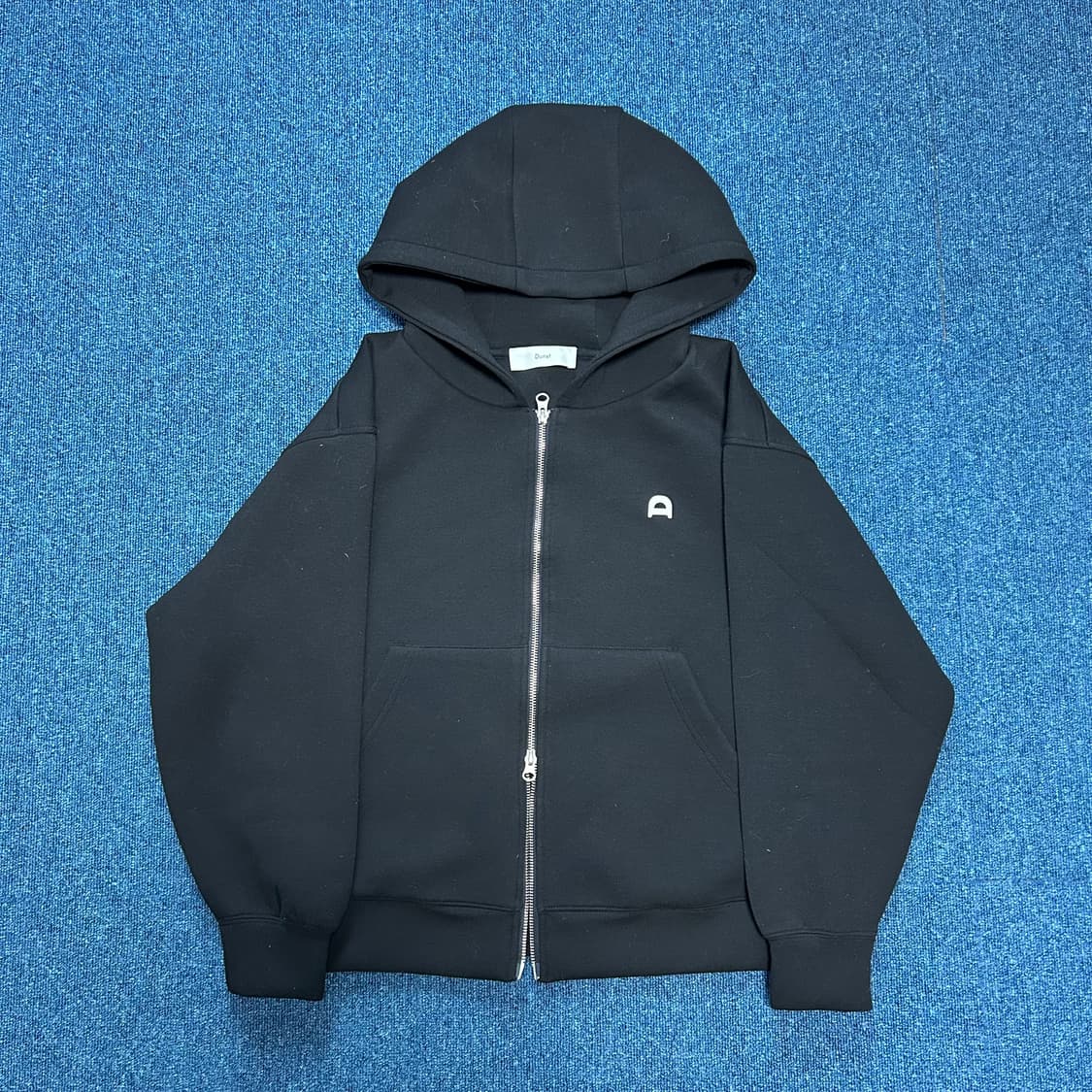 던스트 23SF 유니섹스 레더 로고 지퍼 후드집업 상품이미지3