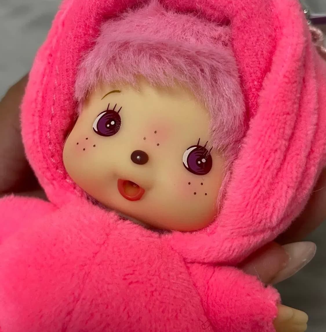 몬치치 시나코 베비치치 키링 인형 핑크 475 상품이미지2