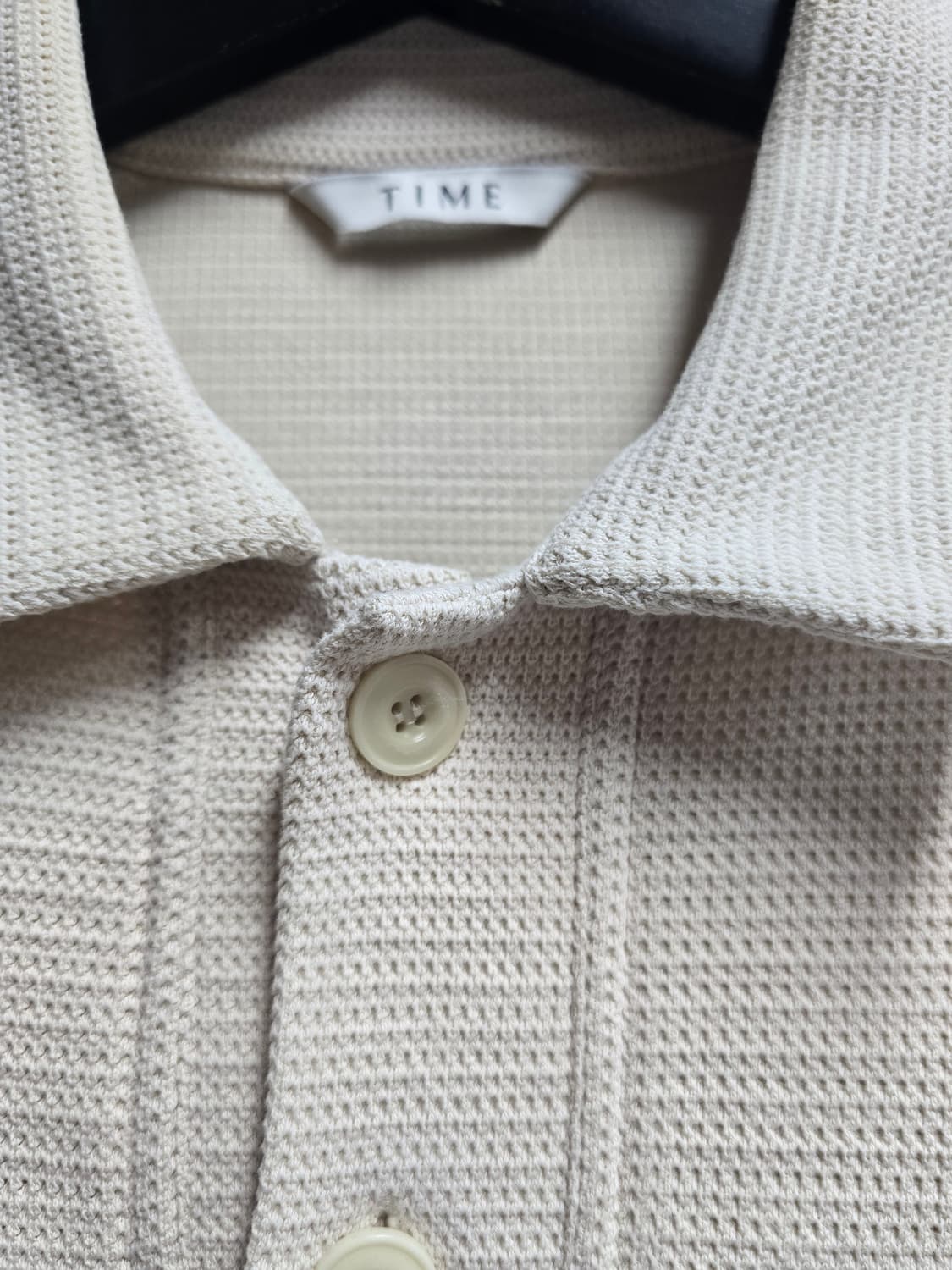 한섬)타임 옴므 니트반팔티 95(XL)오트밀색상 상품이미지2