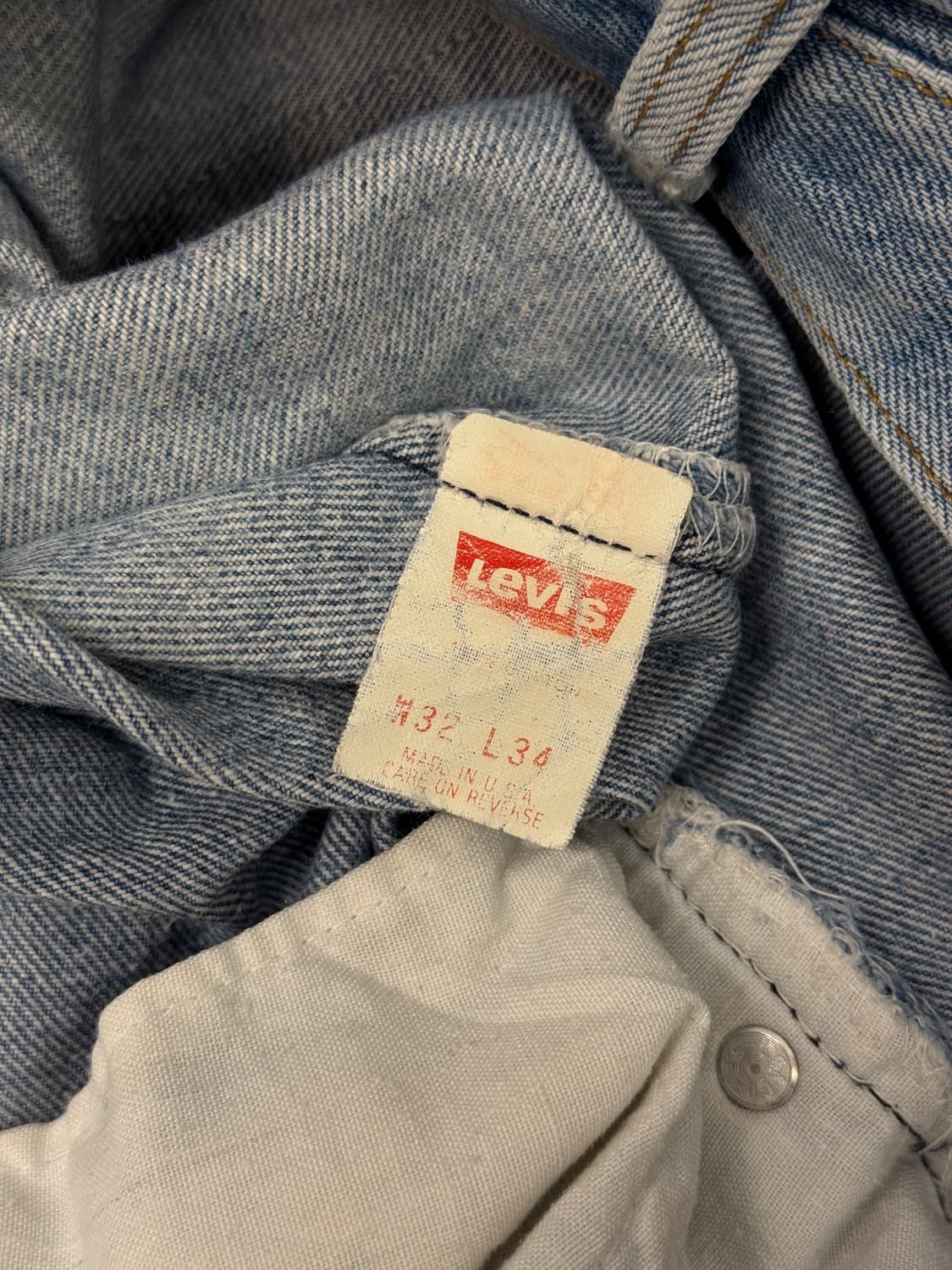 90s USA Levi’s 501 Heel Bite Straight De 상품이미지8