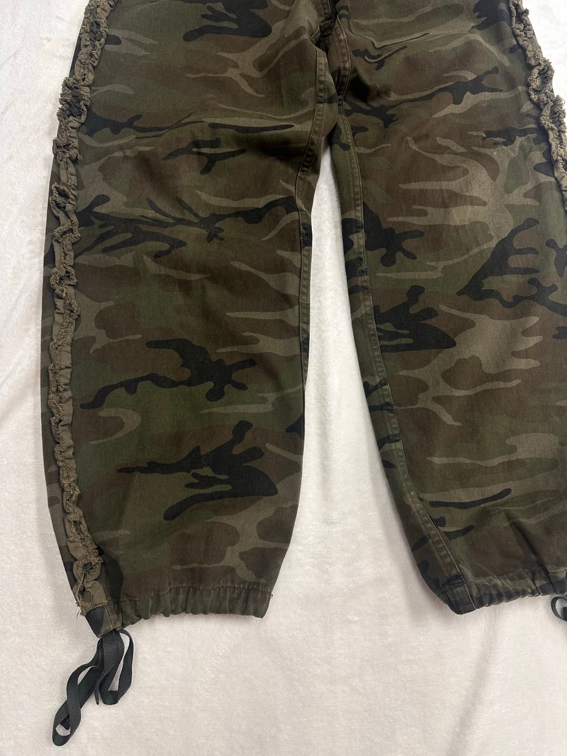 (OS)김미더영 코튼 프릴 카모 팬츠 상품이미지6