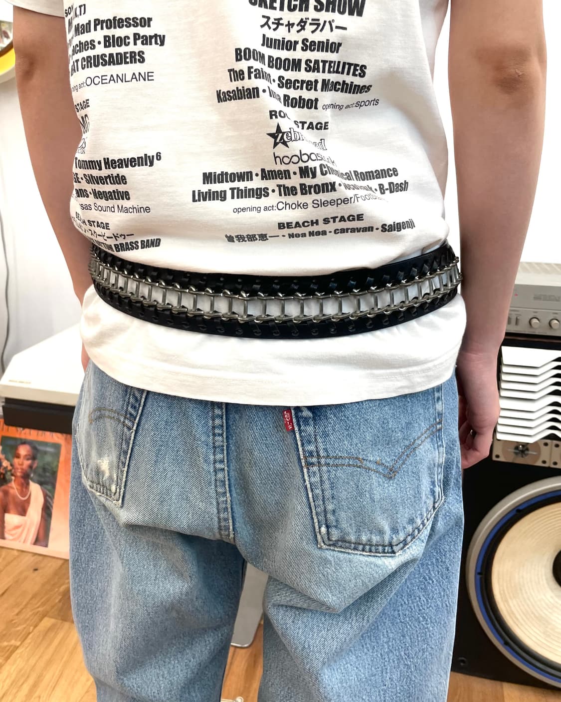 디스퀘어드2 메탈 체인 레더 벨트 상품이미지6