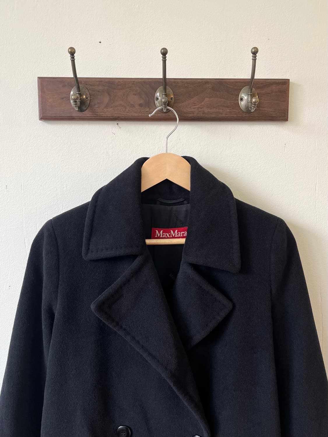 막스마라 앙고라 블랙 코트 상품이미지2