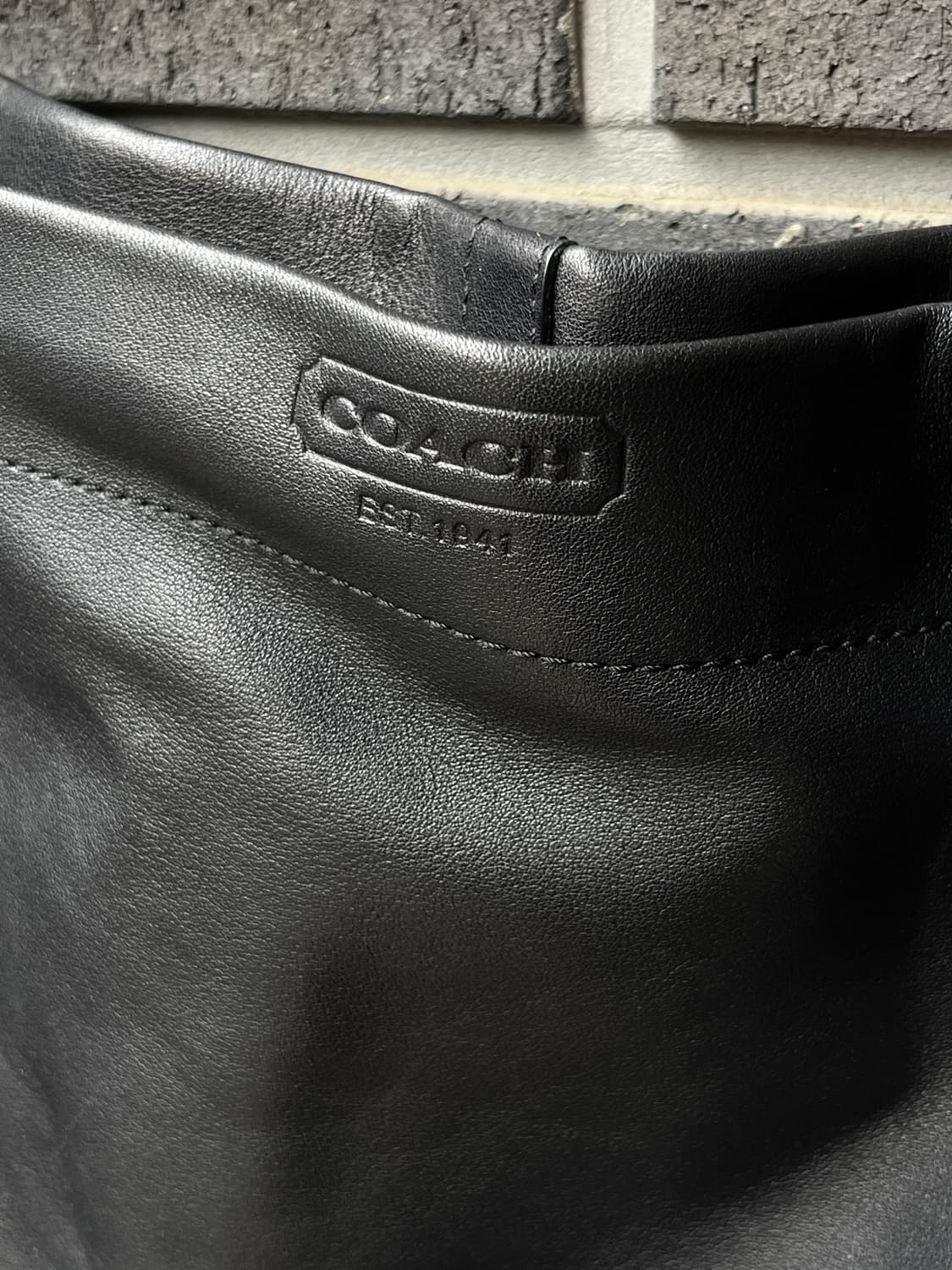 00s Coach 코치 글러브탠드 레더 백 블랙 상품이미지6