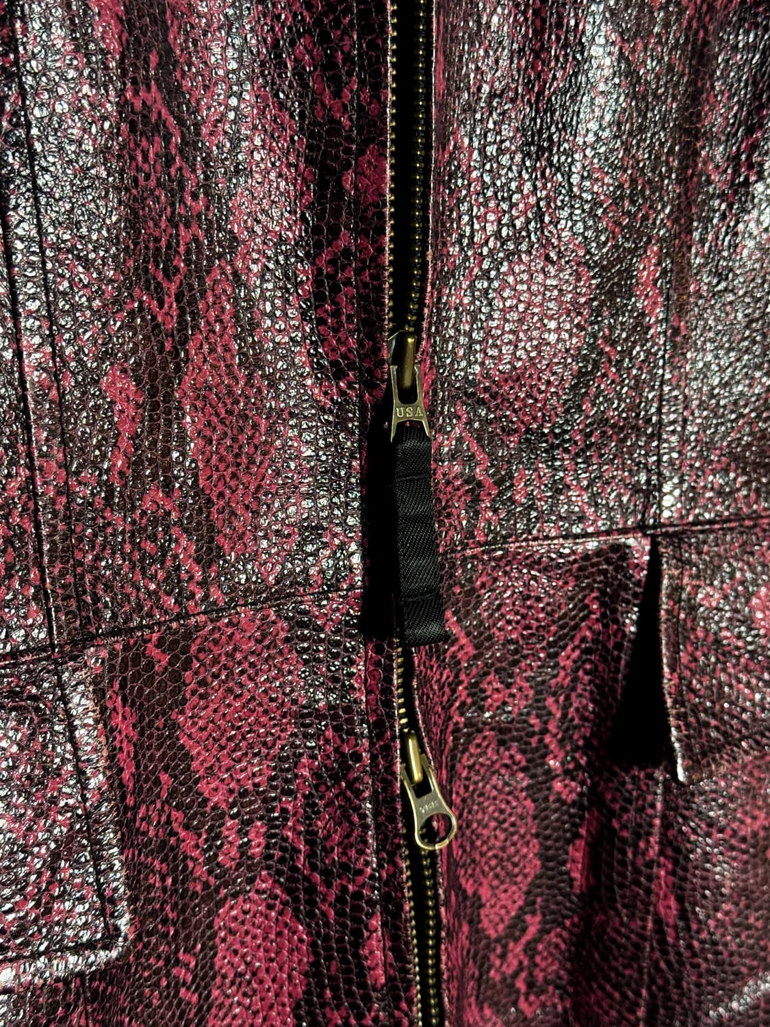 Hysteric Glamour – Python Leather Coat 상품이미지3