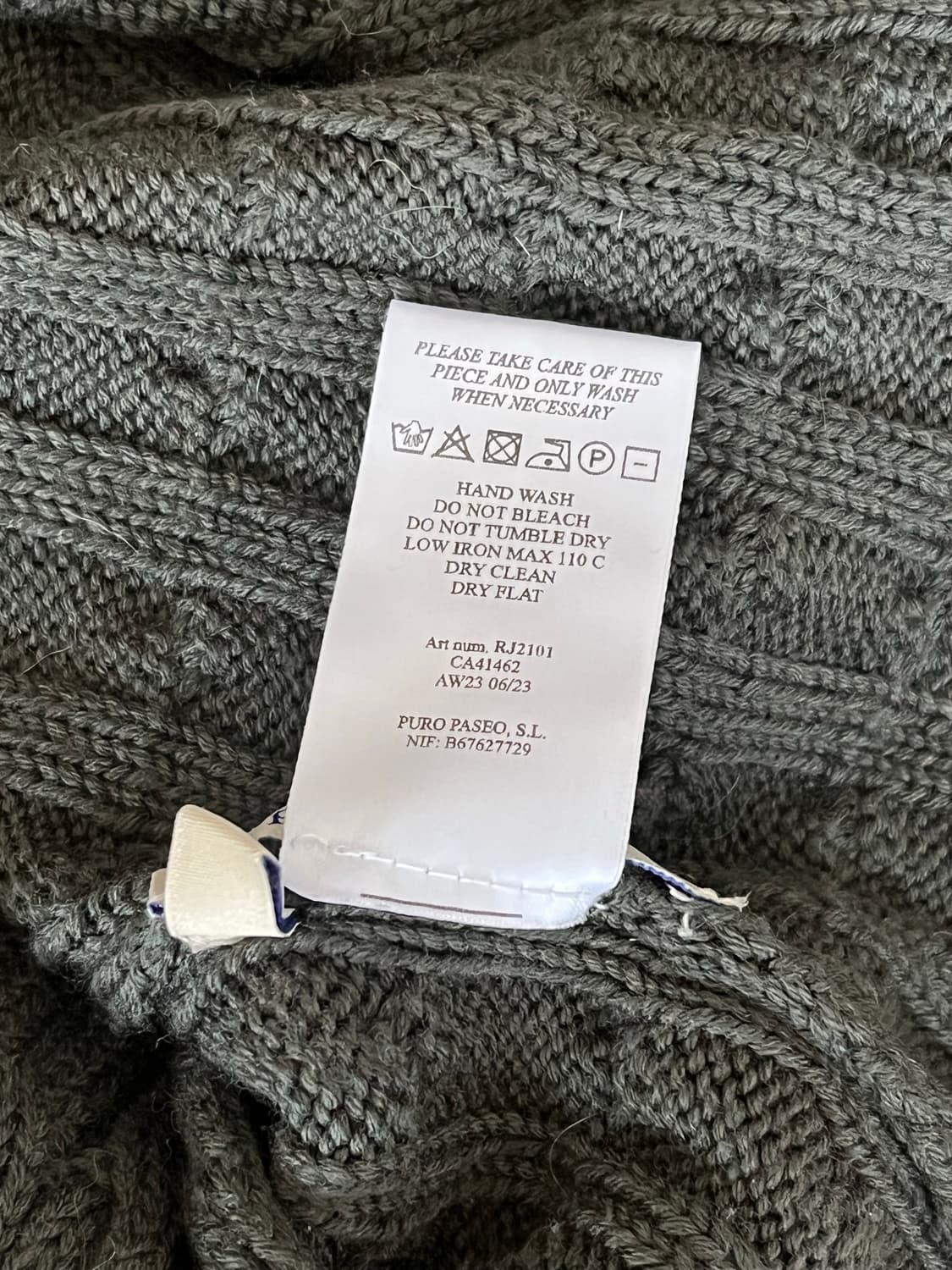 Paloma wool knit 팔로마울 발레리아 니트 카키 상품이미지6