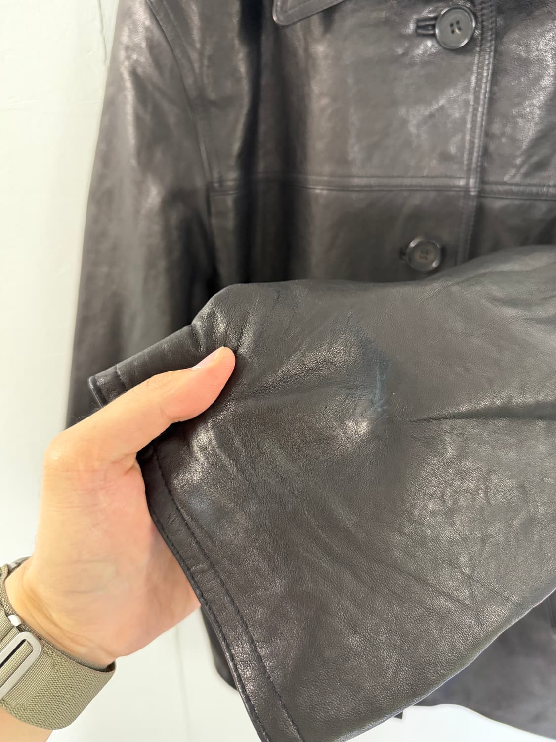 더시그니처 가죽자켓 레더자켓 카코트 가죽카코트 레더카코트 상품이미지4