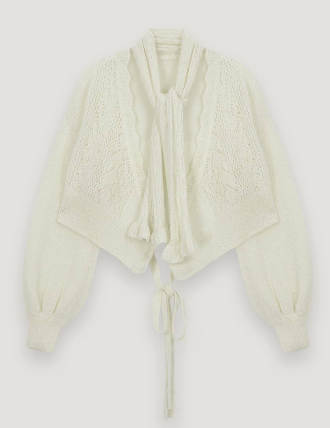 더티스FLUFFY WRAP KNIT CARDIGAN MUFFLER SET 상품이미지1