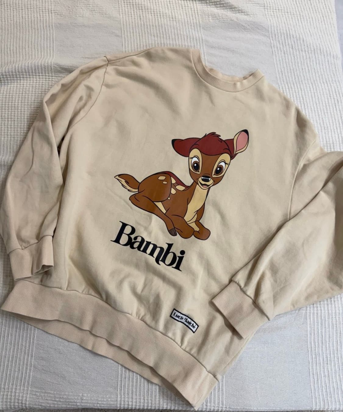 럭키마르쉐 디즈니 밤비 오버사이즈 맨투맨 티셔츠 상품이미지2