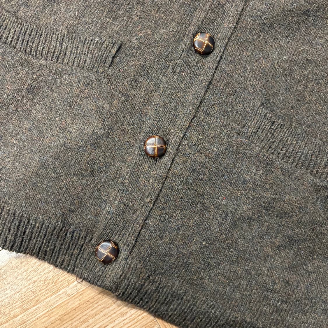 에디바우어 엘보패치 울 카디건 상품이미지5