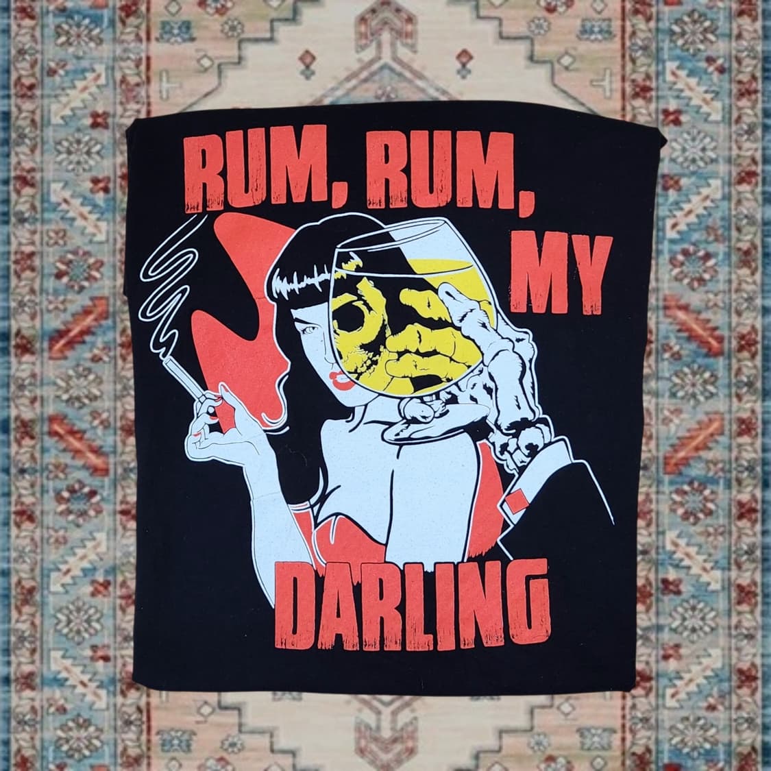 Gildan RUM RUM MY DARLING 그래픽 반팔 티셔츠 L 상품이미지3