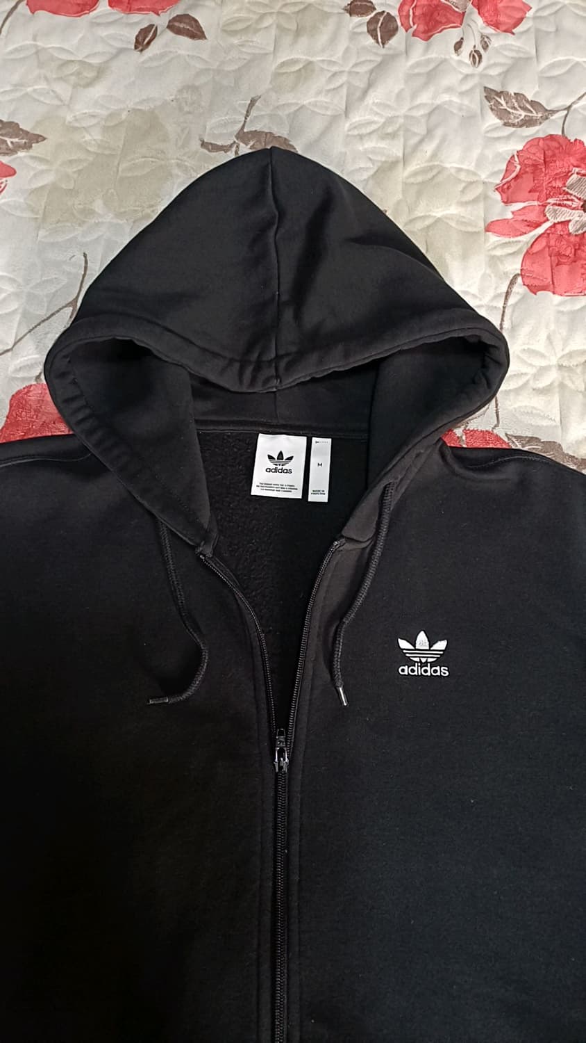 아디다스 기모후드집업 실측100 가슴55 기장71 상품이미지2