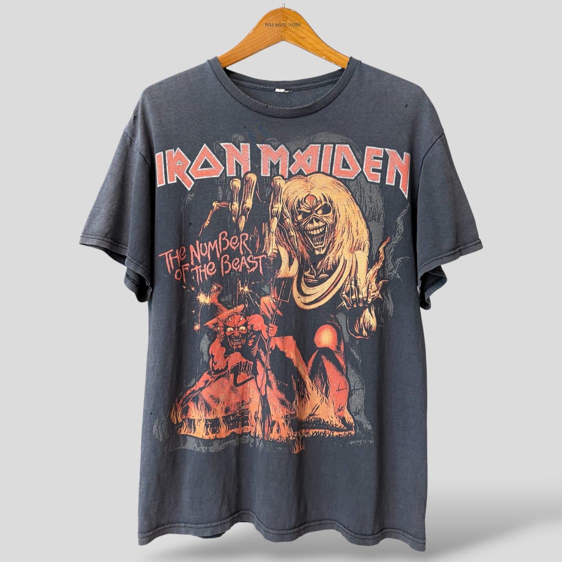 (L)Iron Maiden 아이언메이든 빈티지 밴드 반팔티셔츠 상품이미지1