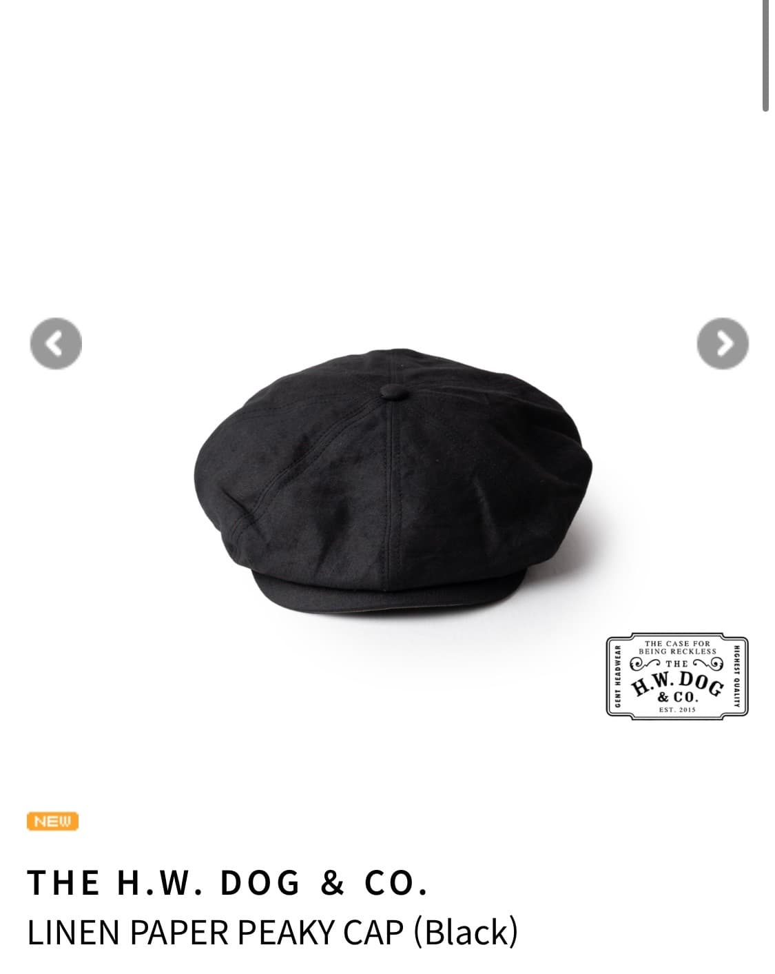H.W.DOG & CO  LINEN PAPER PK CAP 판매 상품이미지1