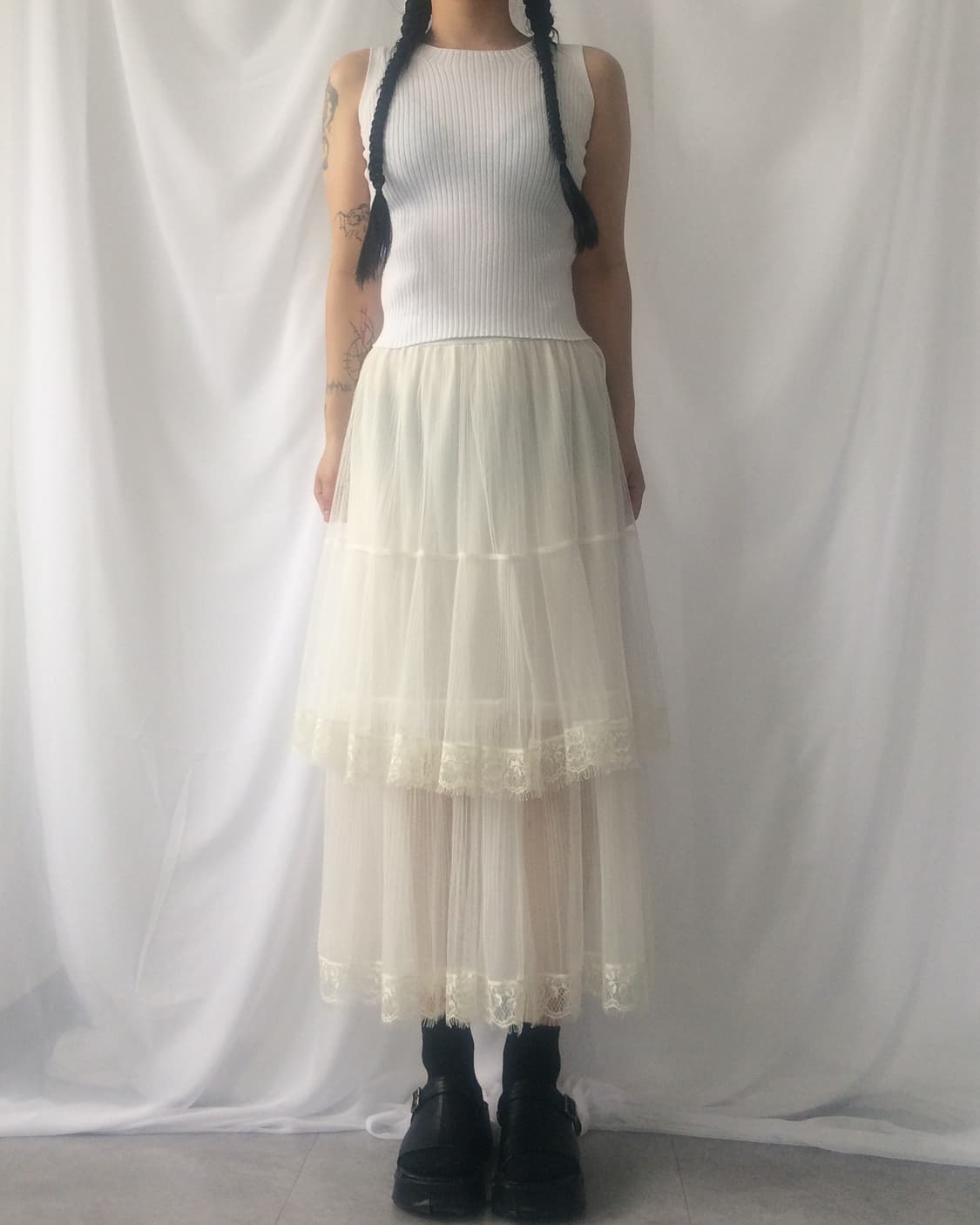 Ribbed sleeveless 상품이미지1