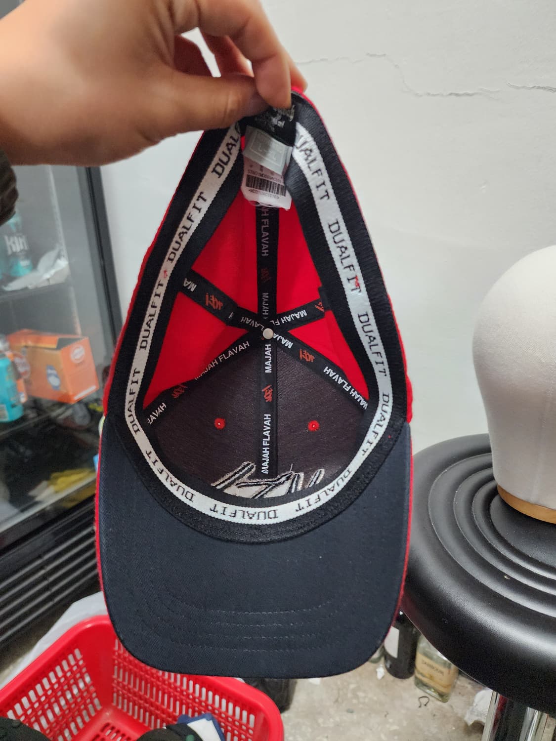 MF! Y2K 마자플라바 레드 볼캡 L-XL 상품이미지4