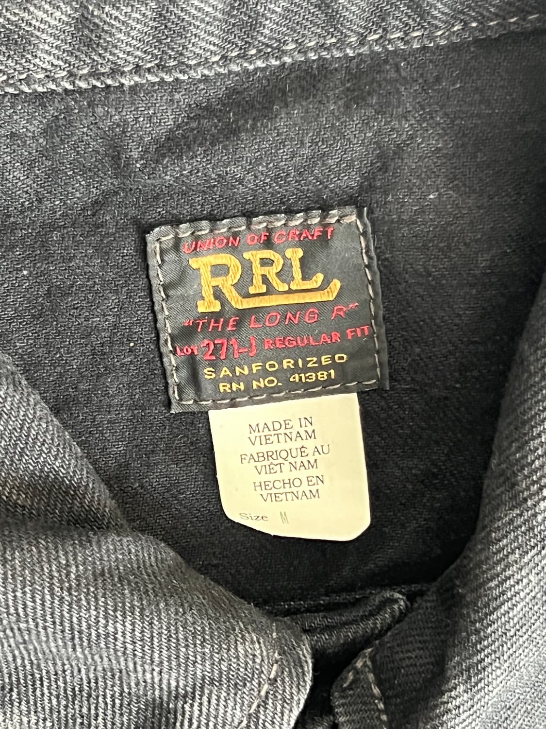 더블알엘(RRL)/LOT271 리랜드 [블랙]/M 새상품 상품이미지2