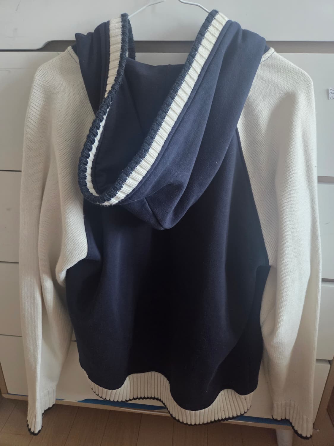 컨버스 래글런 니트 후드집업 L사이즈 상품이미지2