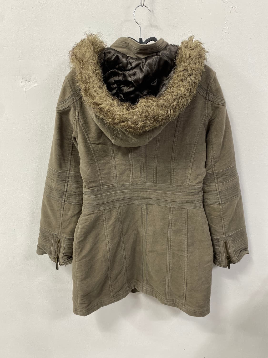 [ARMAR FEANS] 울프죠 y2k 베이지카키 야상 상품이미지6