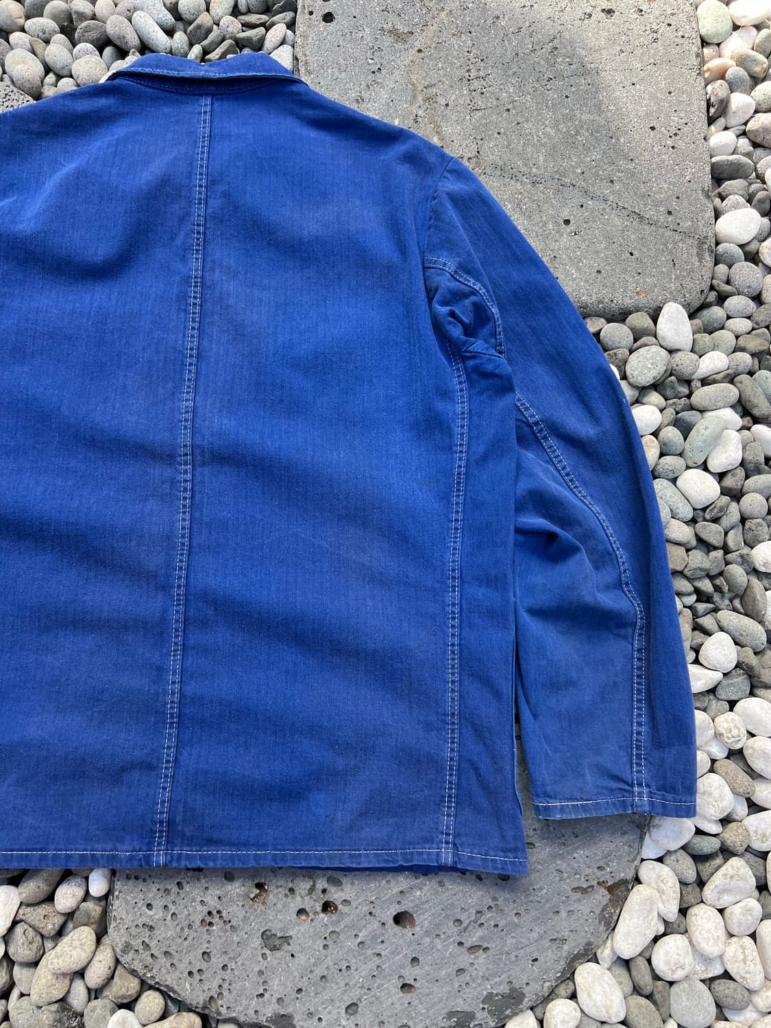 WASHING BLUE OLD VINTAGE HBT 헤링본프렌치워크자켓 상품이미지10