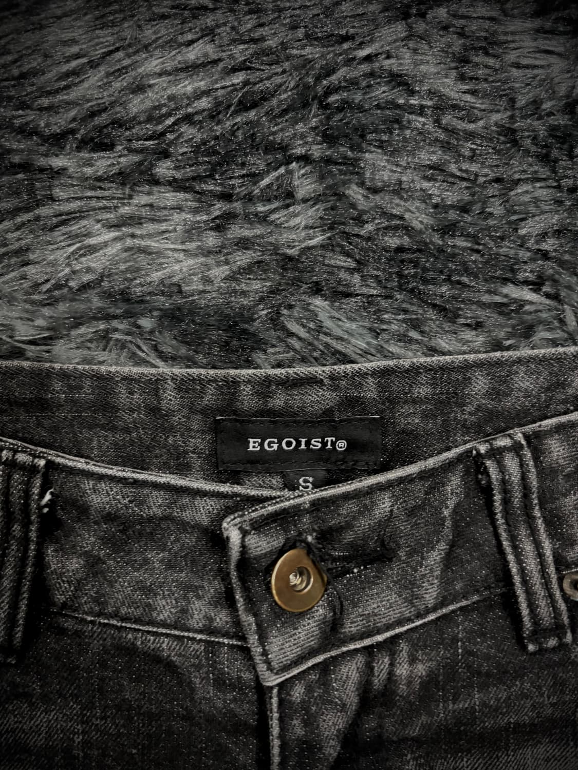 EGOIST 블랙 워싱 데님 숏팬츠 상품이미지4