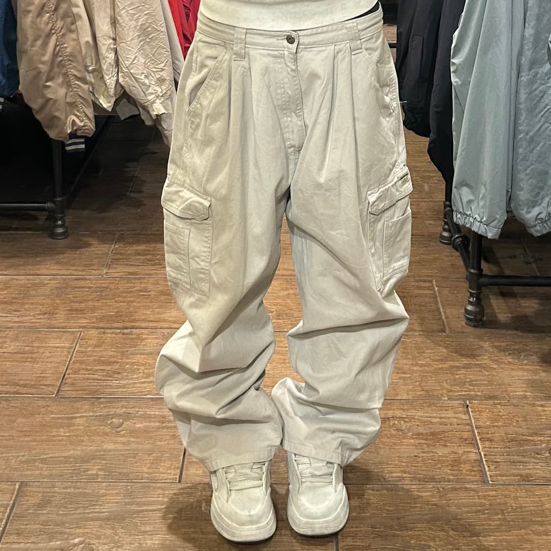 [HI] 빈티지 카고 팬츠 라이트 베이지 상품이미지1