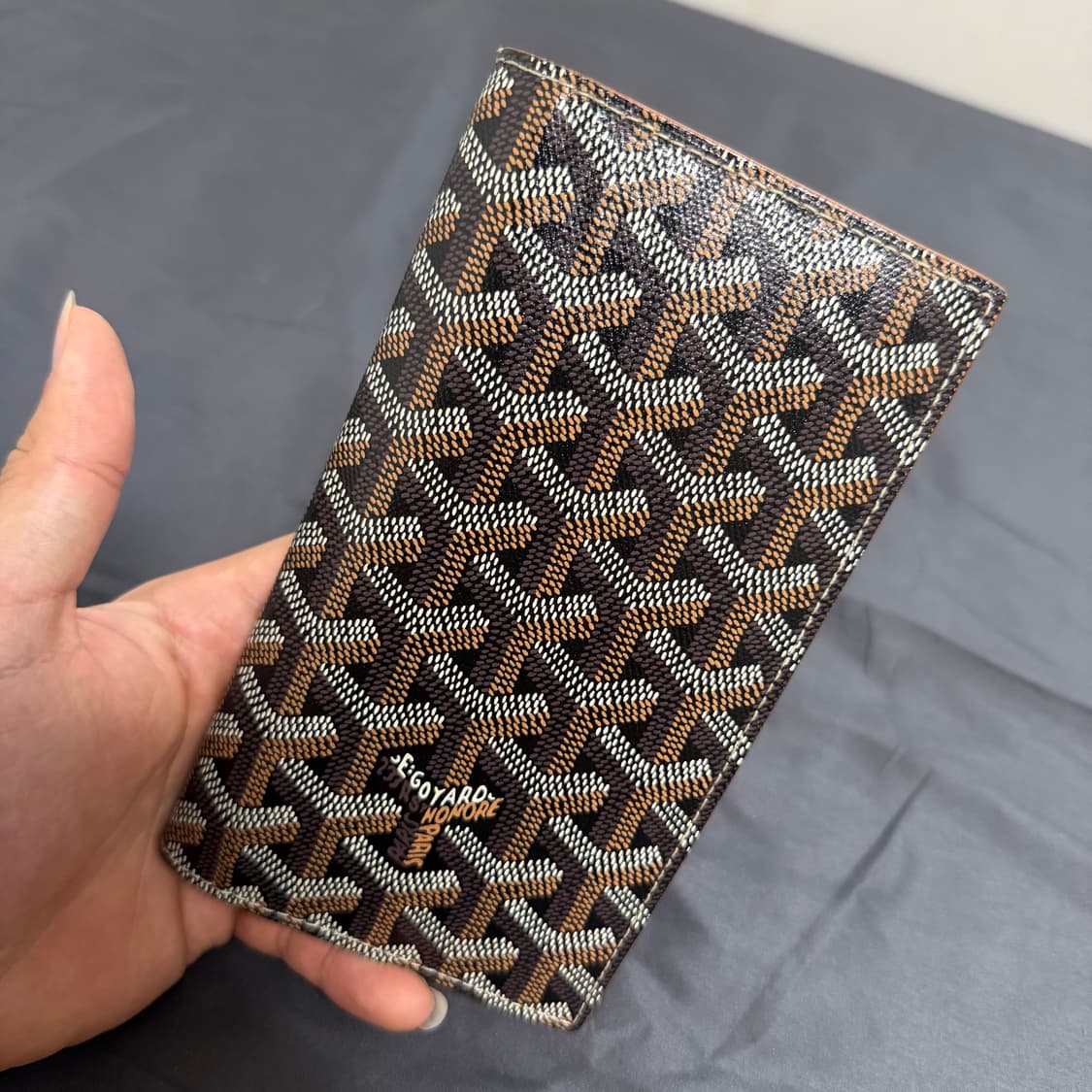 [새상품급.정품] 고야드 생로슈 장지갑 블랙탄 상품이미지1