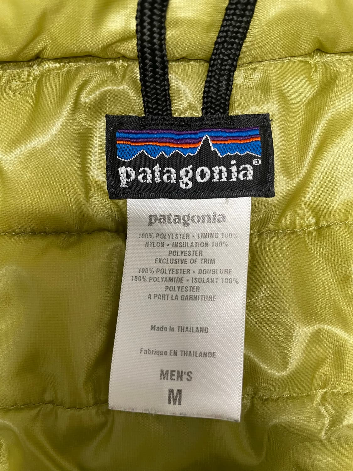 [M] 파타고니아 빈티지 퍼프볼 베스트 라임 그린 상품이미지3