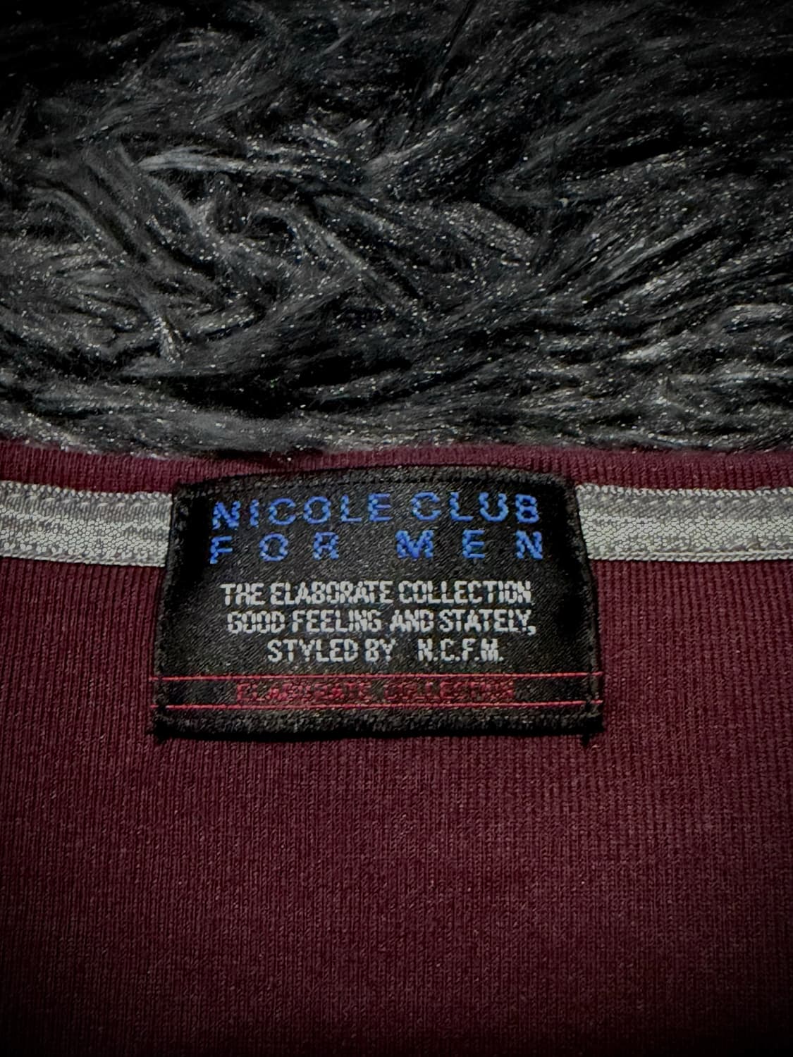 Nicole Club for Men 버건디 레터링 프린팅 롱슬리브 상품이미지9