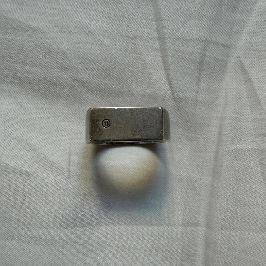 메종 마르지엘라 로고 실버 링 표기 사이즈 - 16호 상품이미지3