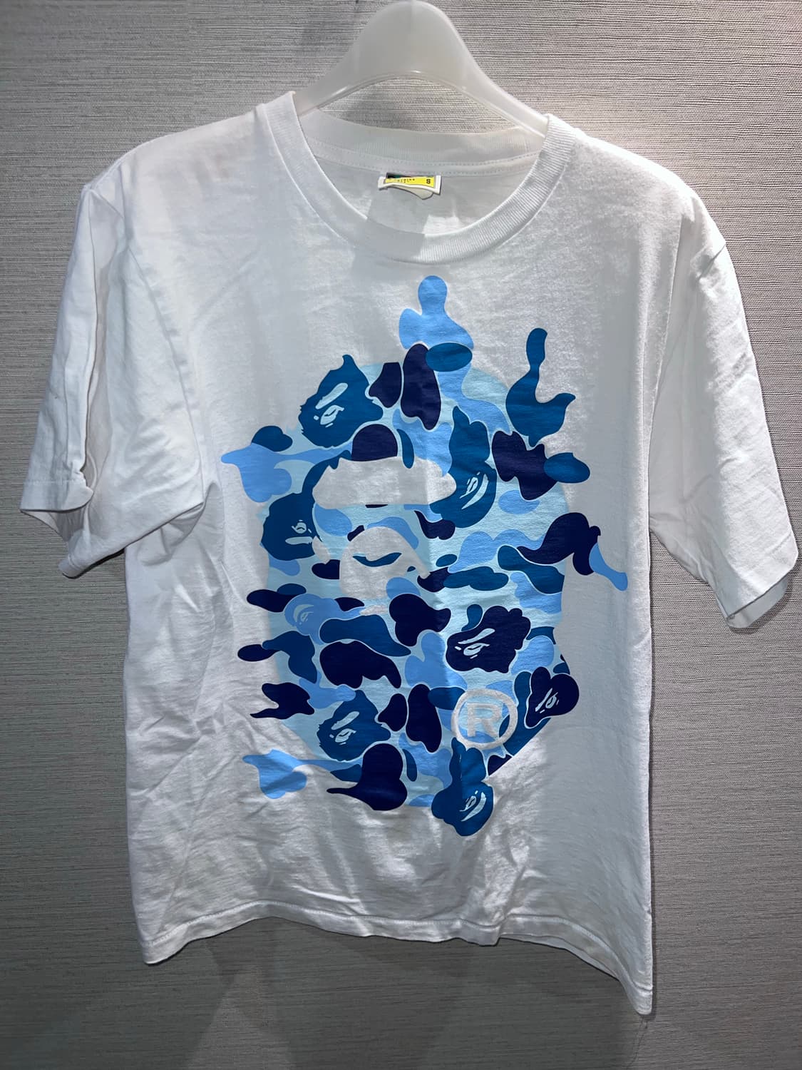 베이프 블루 로고 반팔티 상품이미지1