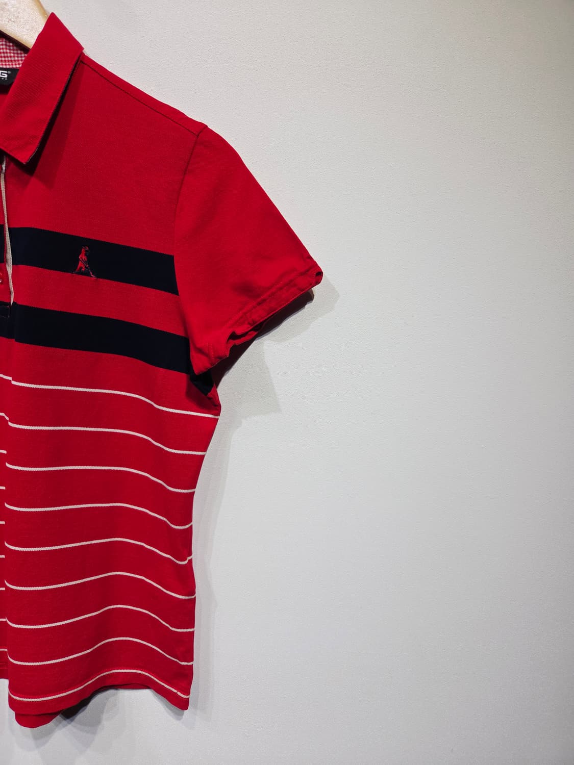 핑(PING) 컬렉션 레드 스트라이프 반팔 카라티 상품이미지5