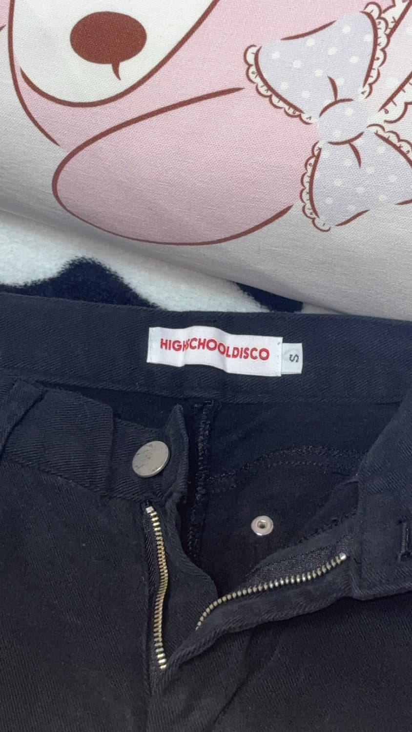 하이스쿨디스코 리본 셔링 부츠컷 피치코튼팬츠 상품이미지3