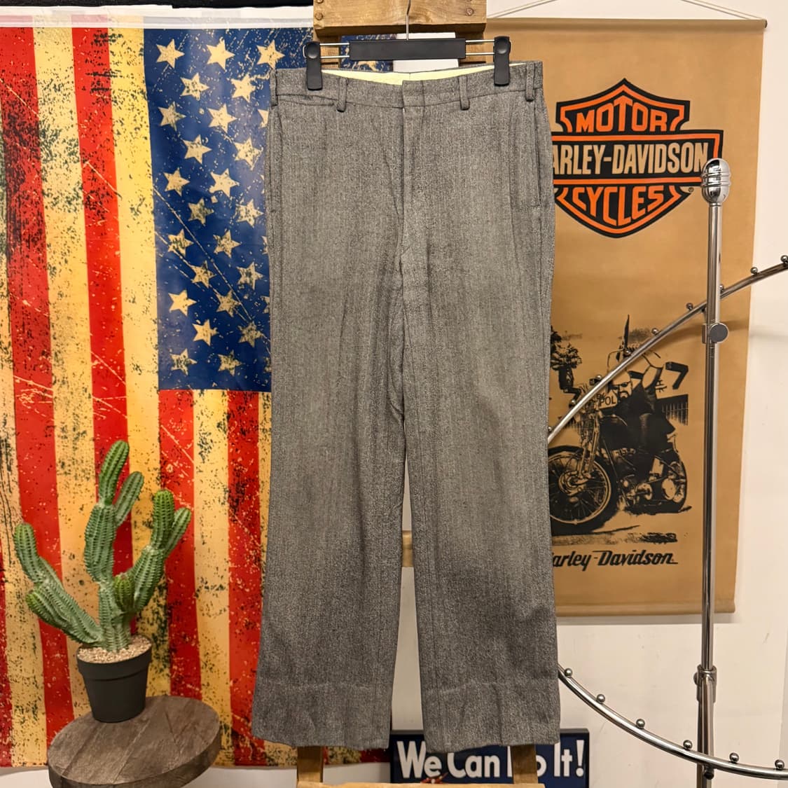 90s 폴로 랄프로렌 테일러 헤링본 울 트라우저 클래식 슬랙스 N313 상품이미지1