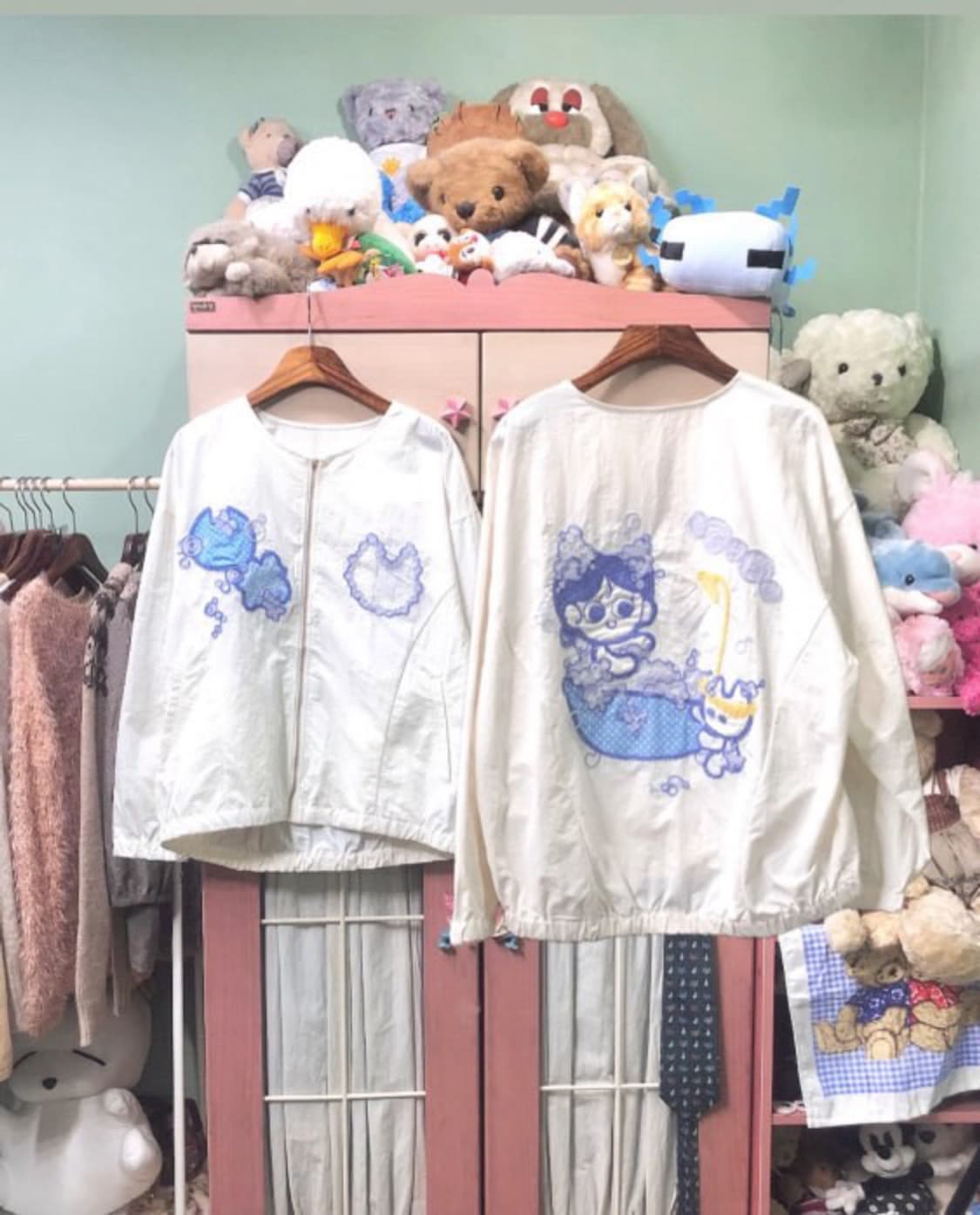 카모메산장x뵤와 콜라보 바람막이 상품이미지1