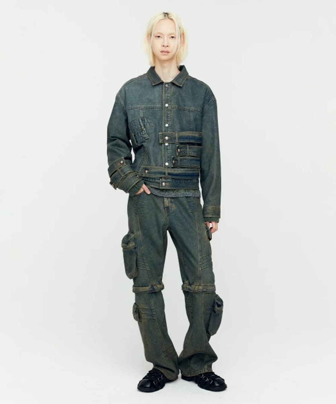 앤더슨벨 웨이스트밴드 데님 자켓 M 상품이미지1