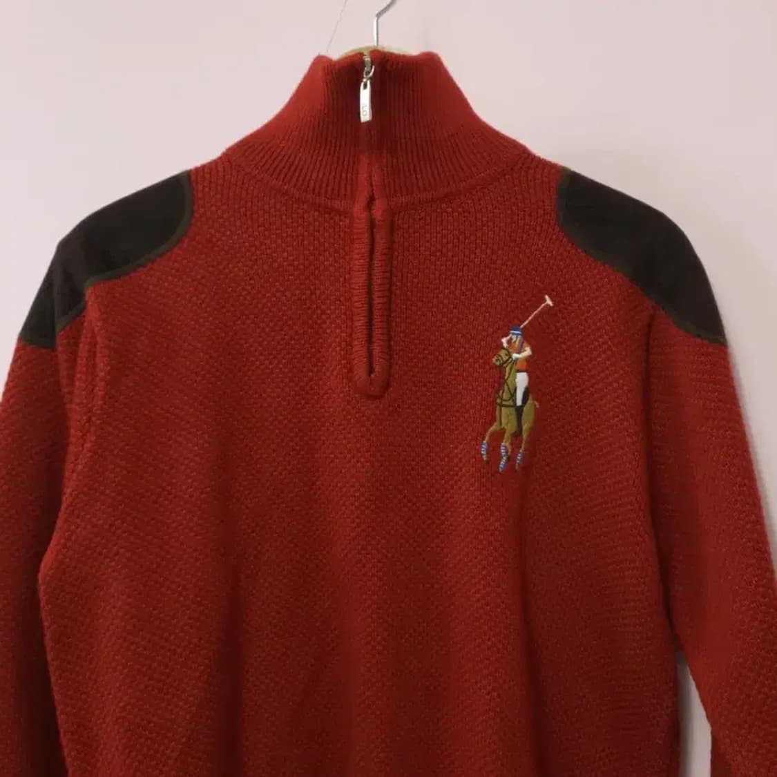 폴로 랄프로렌 레드 하프집업 니트 ~66 상품이미지1